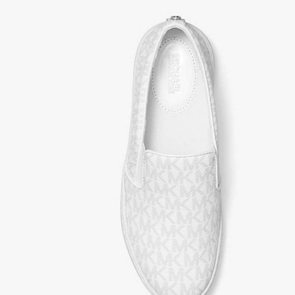 Michael Kors Women’s White Slip-On Sneakers - Picture 7 of 10